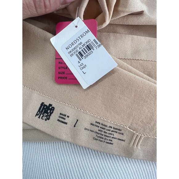 NWT Nordstrom x Free Press Beige Shapewear Scoop Neck Sleeveless Tank Top - Picture 7 of 10
